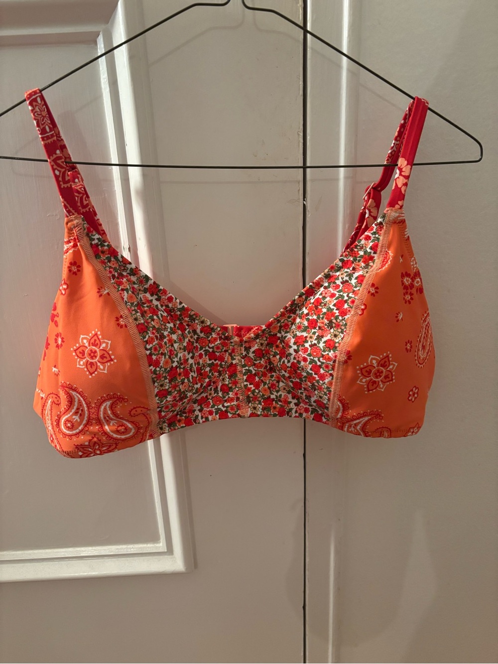 aerie V scoop bikini top size XL